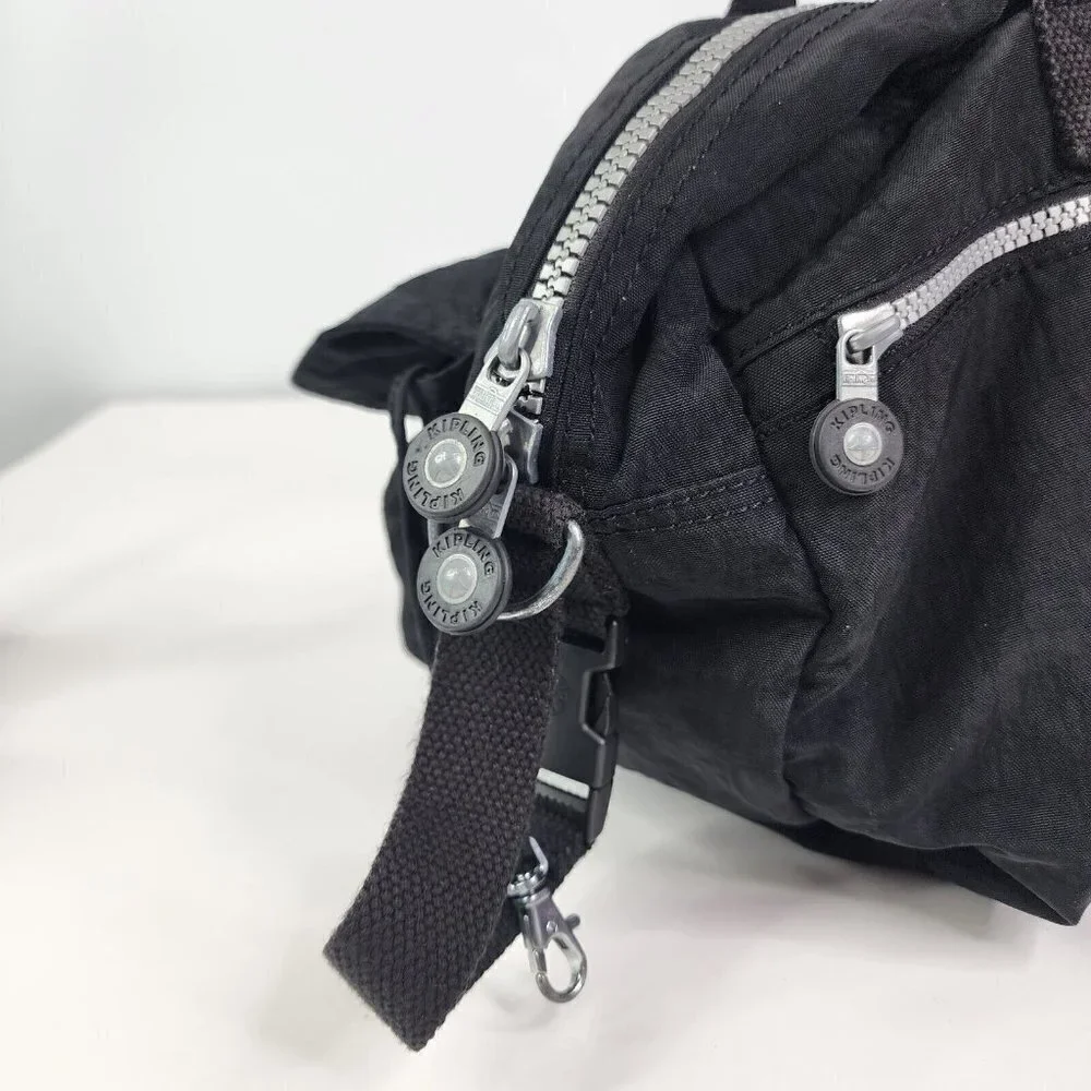Kipling Baby L‎ Diaper Bag Travel Commuter Briefcase School Black Nylon Black